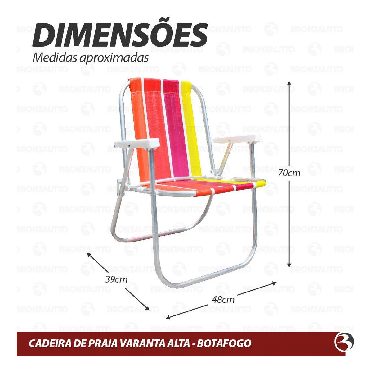 ▷🥇 distribuidor silla playa aluminio con bolsillo isotermico